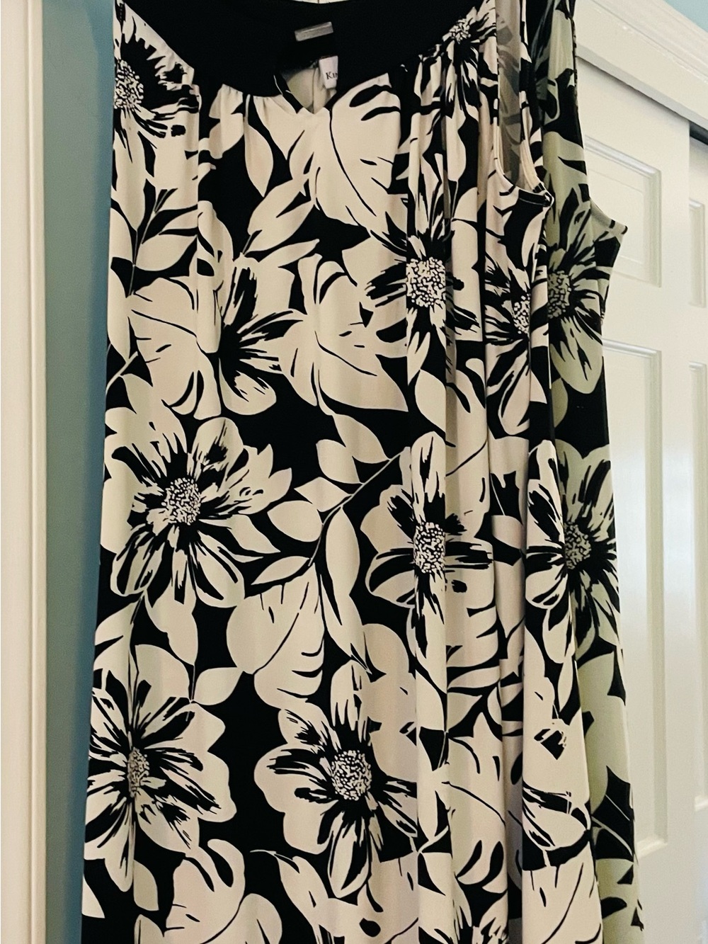 Kim Rogers Black & Cream Petite Dress